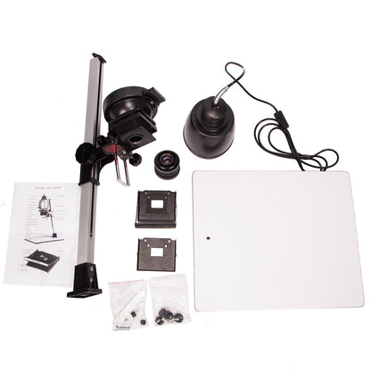 Adjustable Universal Photography Darkroom Enlarger Kit, Metal Universal Black and White Enlarger with 50mm Lens F4.5 Enlarging Lens, for Wall Projection Floor Projection