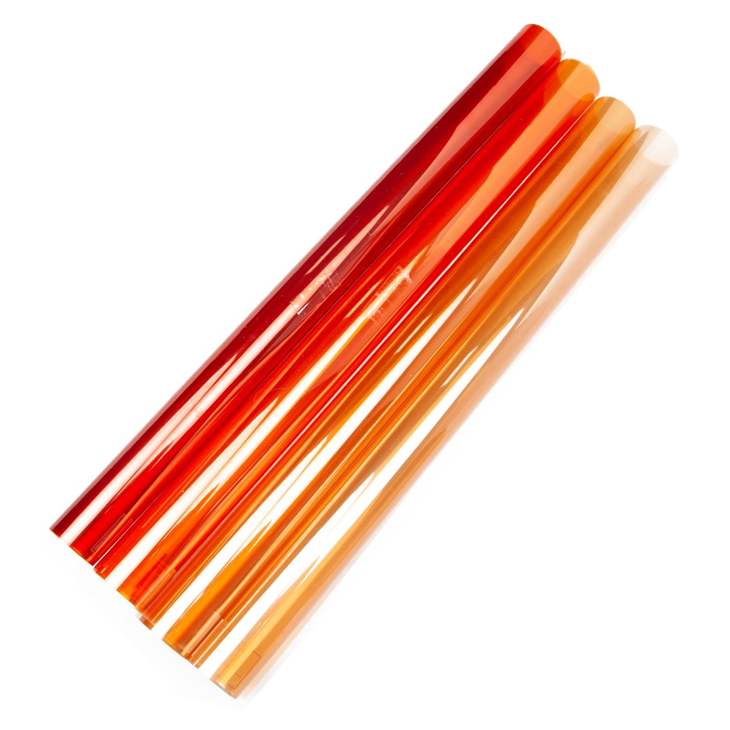 BOLLUMA 4 x 40x50cm Orange Temperature Filter Gels: 1x FULL CTO, 1x 1/2 CTO, 1x 1/4 CTO, 1x 1/8 CTO