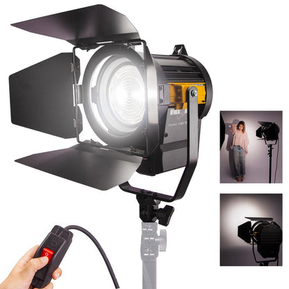 3x 50W LED Fresnel Spotlight with Stands and Fly Case