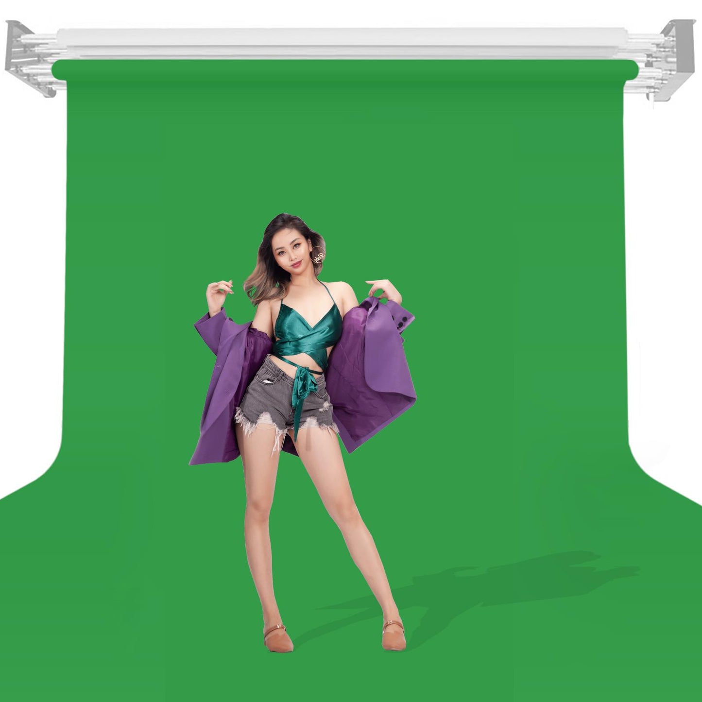 Seamless Paper Background, 54 - Chroma Green, 2.72 x 10m