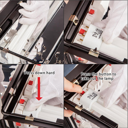 6 Bank Fluorescent Panel x2 Light