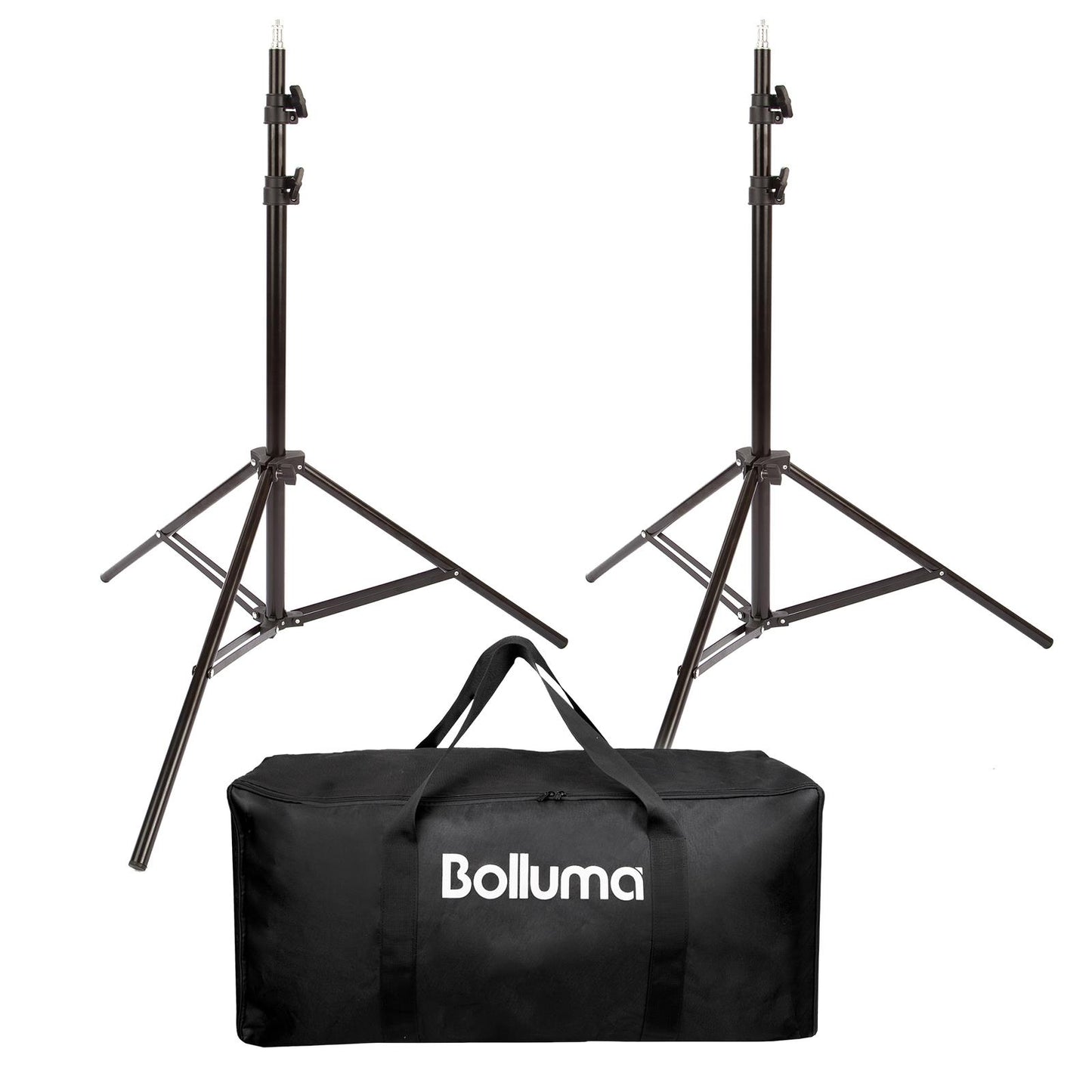 2x Heavy Duty 2m Light Stand with Bag