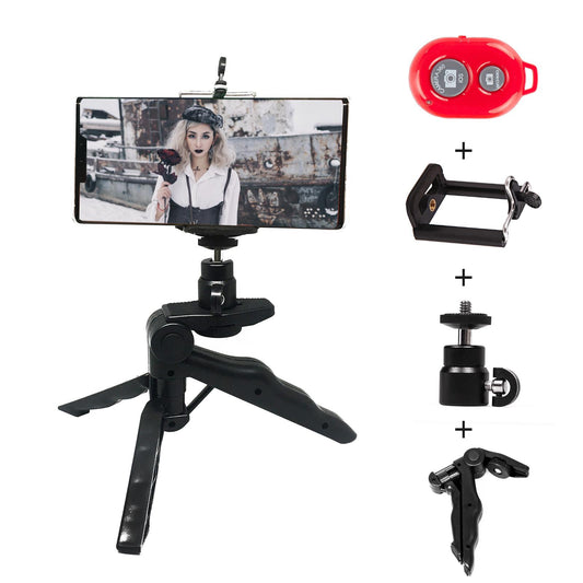 Ballhead Stabiliser Tripod with Cellphone Mount and Bluetooth Trigger