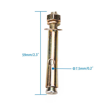 2x Expansion Screws Replacement for Pantograph Ceiling Rail System