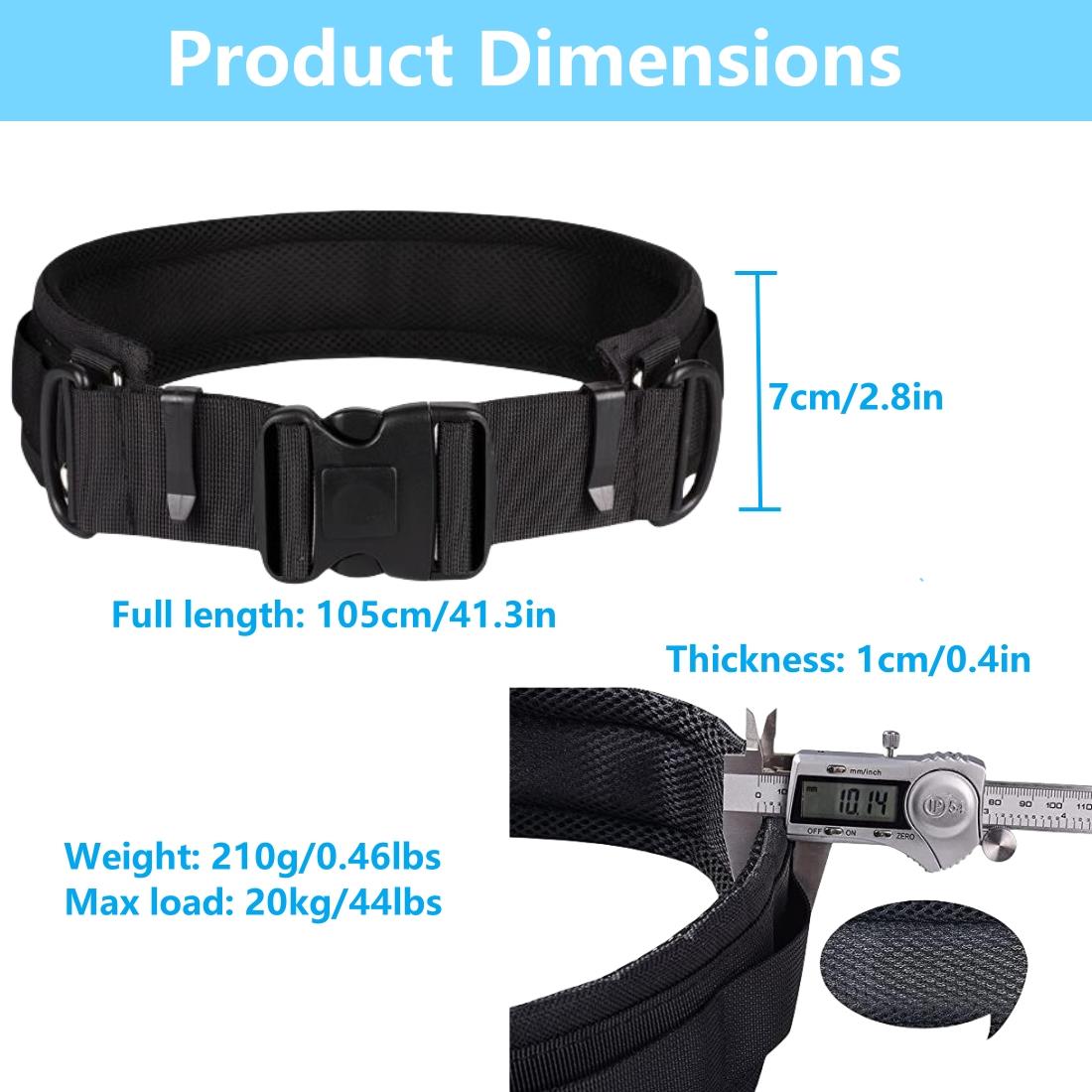 Durable Camera Waist Belt with D-Rings | Hands-Free Photography Solution, Waterproof & Lightweight