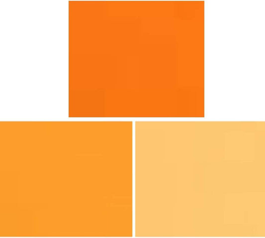 Orange Color Correction Gel Filter Sheet 16x20 inches Kit, Full CTO, 1/2 CTO, 1/4 CTO Photography Lighting gels for Photo Studio Flashlight Led Light