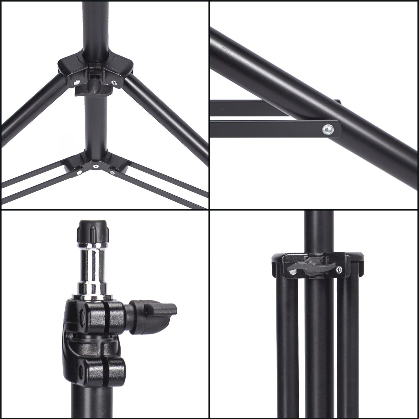 Air Cushioned Light Stand, 230cm Adjustable Sturdy Tripod Stand for Reflector, Softbox, Light, Umbrella, Portable Lightweight Photography Video Studio