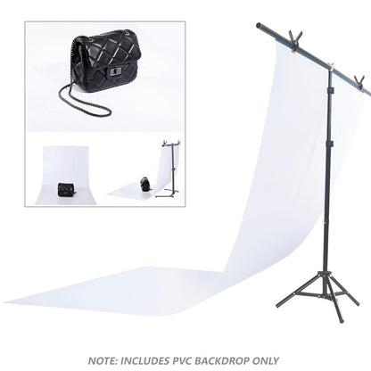 Black + White PVC Backdrops, 0.6m x 1.3m