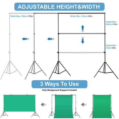 Heavy Duty 2.5m x 3m Backdrop Support Frame