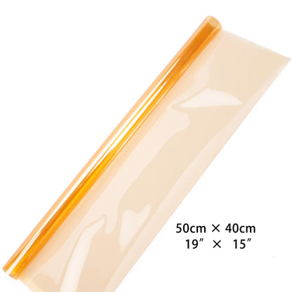 Orange Lighting Gel Filter Transparent Color Correction 1/4 CTO Coloured Lighting Sheet Craft for 800W Red Head Light Strobe Spotlight Flash Photography Photo Studio Wratten Filter, 50x40cm