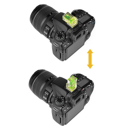 Hot Shoe Level, Camera Spirit Bubble Level Hot Shoe Bubble Level Mount Combo 3 Axis 2 Axis 1 Axis Compatible with Canon Nikon Panasonic Fujifilm Olympus Pentax Sigma DSLR SLR EVIL Camera - 4 Packs