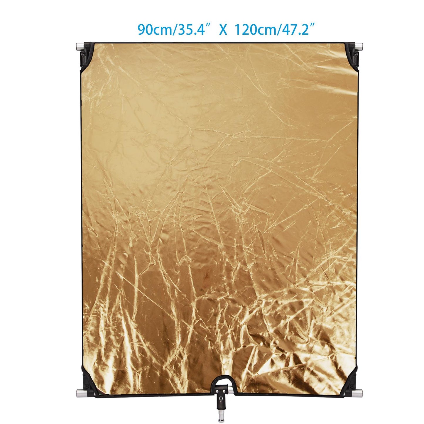 Flag Panel Reflector Kit 90x120cm 5-in-1 Photography Lighting Reflector with 250cm Light Stad and Carry Bag, White, Gold, Black, Silver and Translucent Diffuser for Photo Studio Video Flash Lighting