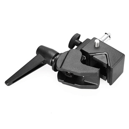 Super Clamp for Photo Studio Cameras, Lights, Umbrellas, Hooks, Shelves, Cross Bars, LED Lighting Photography Video Audio Accessories, Without Stud