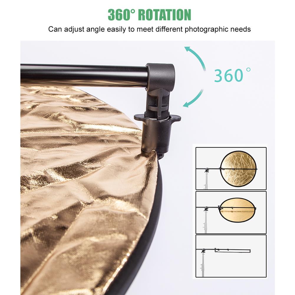 174cm Reflector Holder Boom & Dual Clamp