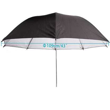 43" (109cm) Professional Umbrella with Silver Reflector