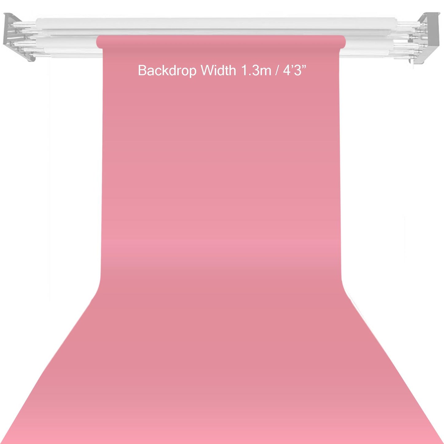 BOLLUMA Carnation Paper Backdrop 1.35m x 10m and Stand Included