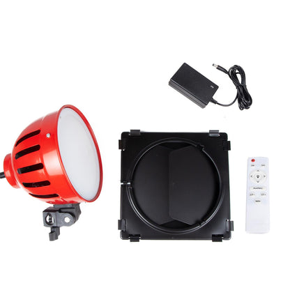 BOLLUMA Bi-color LED Video Studio Red Head Spotlight with Remote Control, 50W 3000K-6000K Dimmable Continuous LED Video Light, Fill Light for Portrait Photography Film Shooting