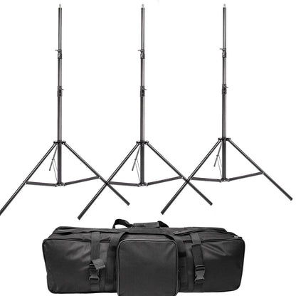 3x 2.9m Spring Cushioned Stand and Padded Studio Bag