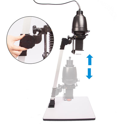 Adjustable Universal Photography Darkroom Enlarger Kit, Metal Universal Black and White Enlarger with 50mm Lens F4.5 Enlarging Lens, for Wall Projection Floor Projection