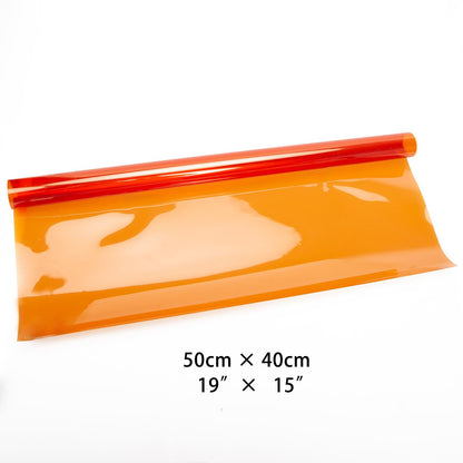 Orange Color Correction Lighting Gel Filter Sheet 16x20 inches, Full CTO, Photography Transparent Light Gels for 800W Red Head Light Strobe Spotlight Flash Photo Studio Video, 4 Packs