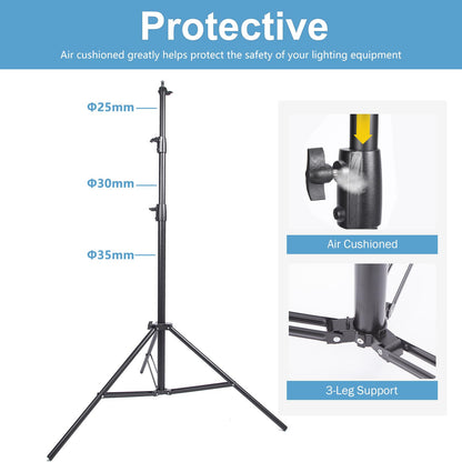 3x 3m Air Cushioned Stand, Heavy Duty and Tripod Bag