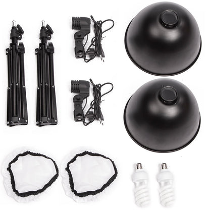 Mini Studio Continuous Lighting Kit with 45W Bulb, Stand and Softbox, 2 Sets