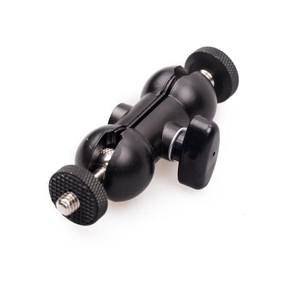 Universal Double Ball Head Mount Magic Adapter Magic Arm 1/4" Screw for Phone Monitor Video Light DSLR Camera Flash Light