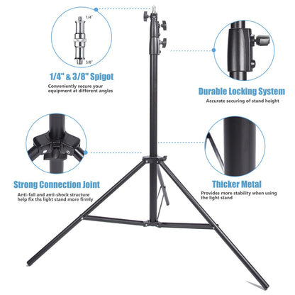 3x 3m Air Cushioned Stand, Heavy Duty and Tripod Bag