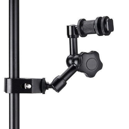 7 Inch Adjustable Articulating Friction Magic Arm with Large Metal Camera Clamp for DSLR Camera Rig, Tripod, Photography Studio, LCD/DV Monitor, Microphone