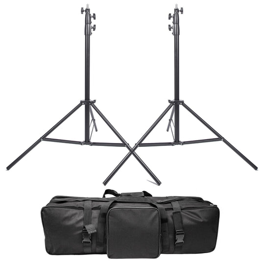 2x 3m Air Cushioned Stand, Heavy Duty and Studio Bag