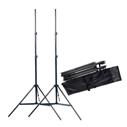 2m Aluminium Light Stand x2 + Carry Bag