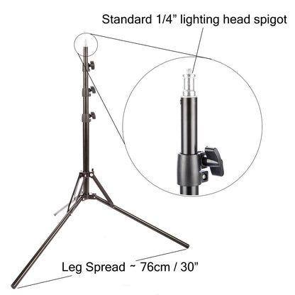 Reverse Foldable Ultra-Portable 1.8m Light Stand