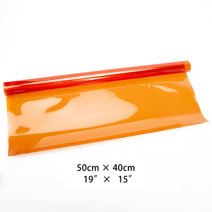 BOLLUMA 4 x 40x50cm Orange Temperature Filter Gels: 1x FULL CTO, 1x 1/2 CTO, 1x 1/4 CTO, 1x 1/8 CTO