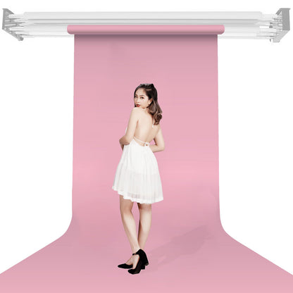 BOLLUMA Baby Pink Paper Backdrop 1.35m x 10m and Stand Included