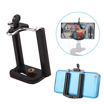 4 in 1 Lightweight Mini Hand Held Stabilizer Pistol Grip vlog Tripod with Mobile Phone Clip Holder, Compatible with iPhone, Gopro Hero, Camera, ActionCam etc