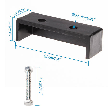 2x End Stopper for Pantograph Ceiling Rail System