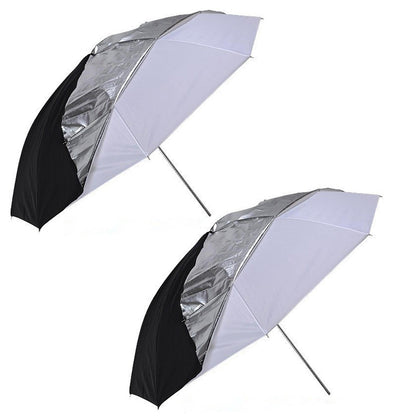 2x 33" 2in1 Studio Umbrellas