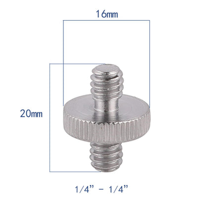 1/4" Male to 1/4" Male Screw Adapter for Camera/Tripod Mount Standard Male Threaded Tripod Screw Adapter Standard Tripod Mounting Thread Camera Screw Adapter Converter, Precision Made, 4 Packs