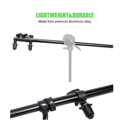 174cm Reflector Holder Boom with Light Stand Mounting Clamp