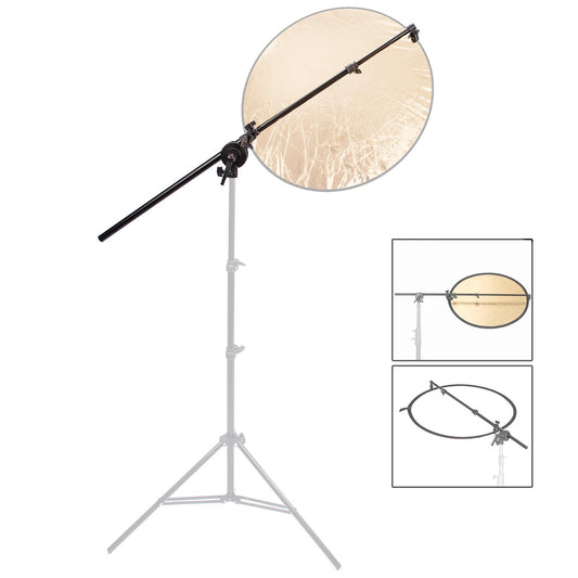 Reflector Boom Arm, Extendable 65cm-174cm with Light Stand Clamp