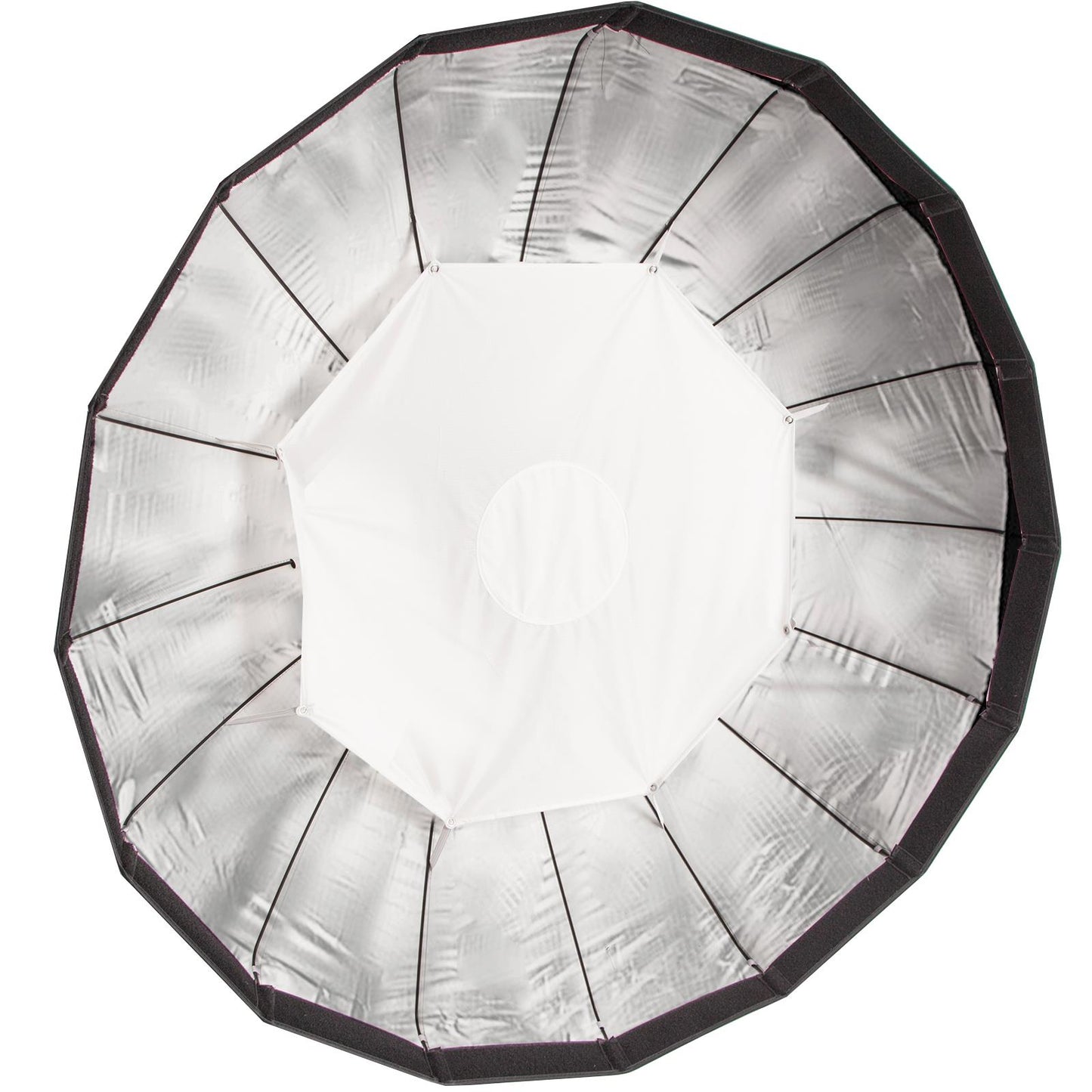 Easy Open 80cm Umbrella Softbox/Speedbox, Bowens Mount, Silver Reflector, Plus Honeycomb Grid,