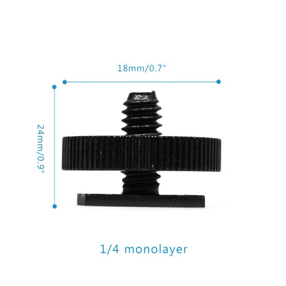 2 x Hot Shoe to 1/4" Converter