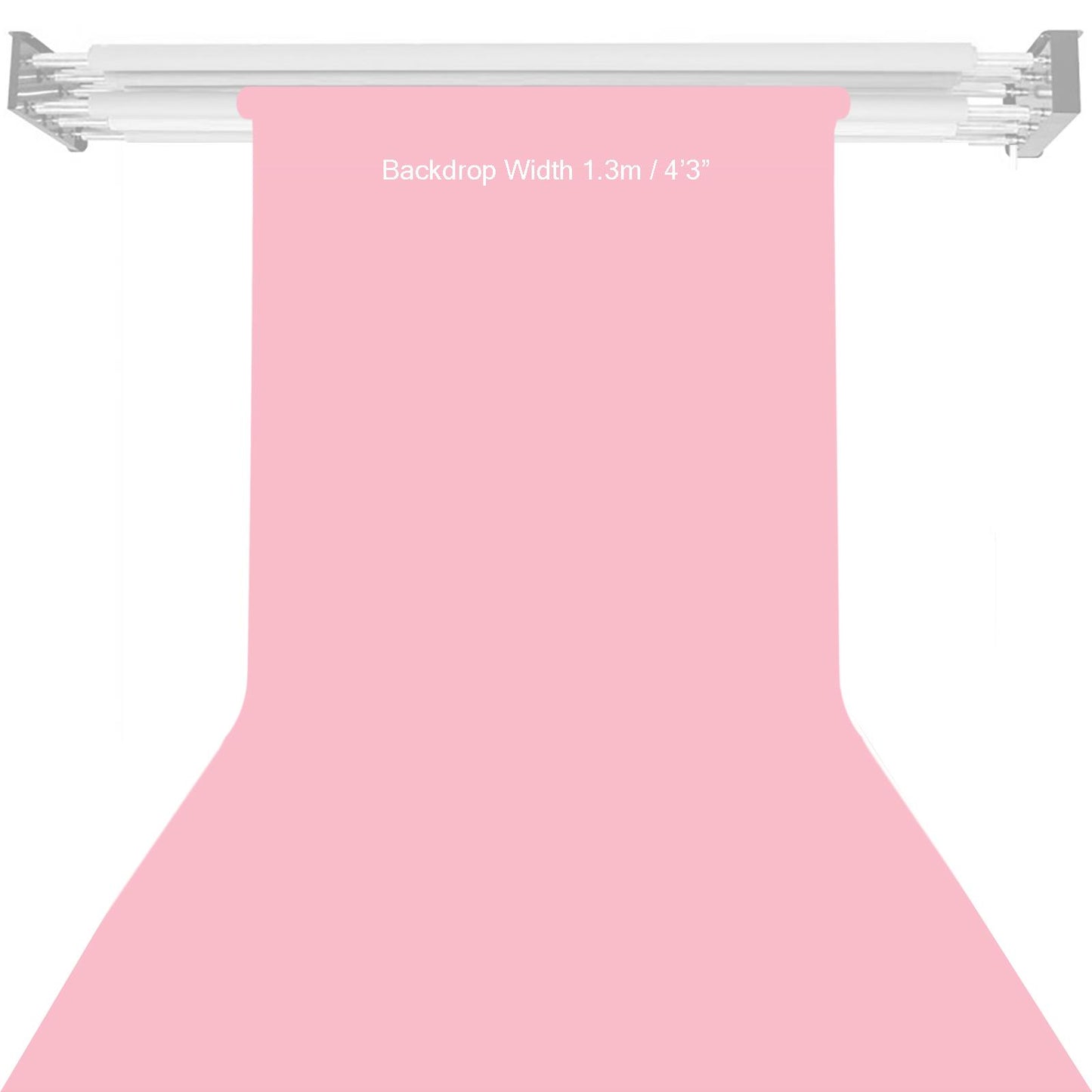 BOLLUMA Baby Pink Paper Backdrop 1.35m x 10m and Stand Included