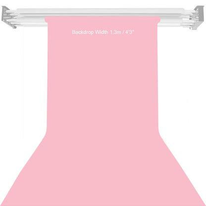 BOLLUMA Baby Pink Paper Backdrop 1.35m x 10m and Stand Included