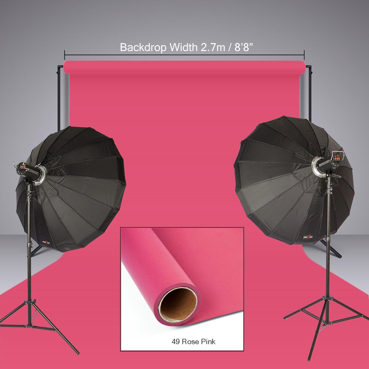 Seamless Paper Background, 49 - Rose Pink, 2.72 x 10m