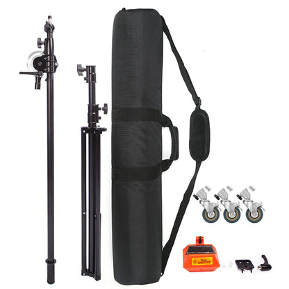 Photo Studio Heavy Duty Boom Light Stand with Boom Arm, Spring Cushioned Boom Arm Tripod Stand Wheeled with Counterweight and 120cm Carry Bag for Photography Video Reflector Softbox Flash Strobe