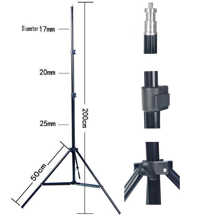 Flash Strobe x2 Softbox Backdrop Kit