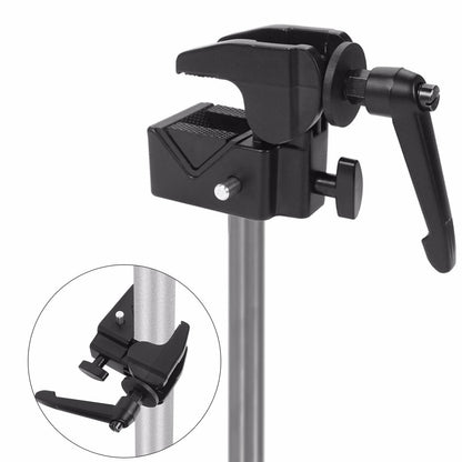 Super Clamp for Photo Studio Cameras, Lights, Umbrellas, Hooks, Shelves, Cross Bars, LED Lighting Photography Video Audio Accessories, Without Stud