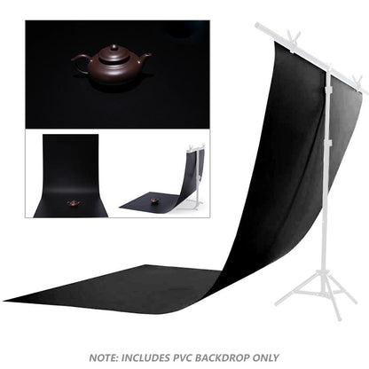 Black + White PVC Backdrops, 0.6m x 1.3m