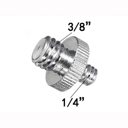 1/4" Male to 3/8" Male Double Ended Screw Adapter Male Thread Screw Adapter for Camera Tripod, 4 Packs